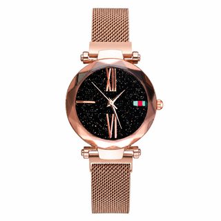 빈티지 스타필드 여성 손목시계 마그네틱 메쉬밴드 40mm 아날로그 쿼츠시계