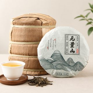 무량산 보이차 생차 100g 압축 차병 가정용