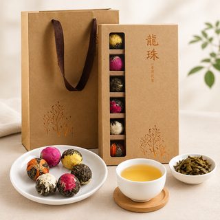 운남 보이차 생차 꽃차 용주 6종 18개입 선물세트 140g