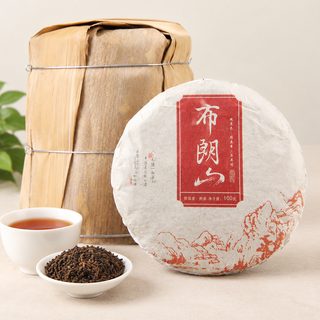 브라운산 보이차 숙차 원형 차병 100g