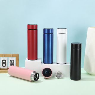 304 스테인리스강 스마트 보온컵 고급 비즈니스 온도컵 선물 LED 현온 직체컵 로고 도매