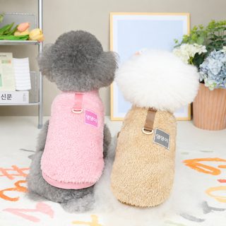 DADAGOU 강아지 고양이 코랄 플리스 투레그 반려동물 옷 가을 겨울 보온 의류