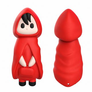 대외무역 신형 휴대용 여성용 빨간 모자 달걀 뛰기 귀여운 정취 진동 조정