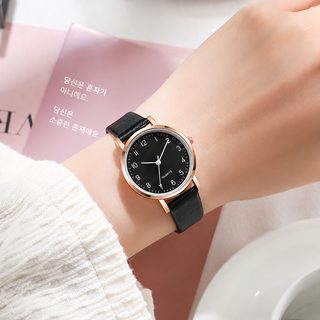 2024 크로스보더 인기 대박 여성 손목시계 심플 벨트 패션 얇은 석영 시험 손