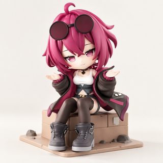 앉은 자세 미소녀 피규어 14cm PVC 책상 장식 소장용 선물