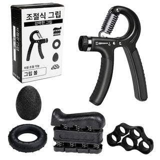 조절식 악력기 세트 손가락 손목 근력 강화 홈트레이닝 운동기구