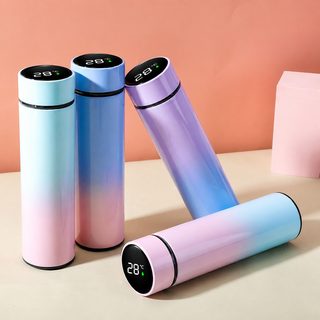 국경 간 높은 용모치 스마트 현온 온도 컵 304 스테인리스 보온 컵 그라데이션 비즈니스 선물 컵 도매