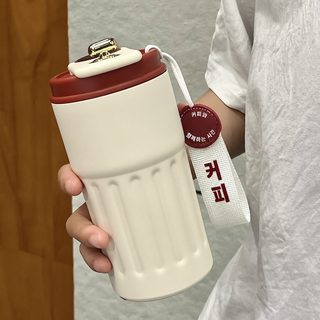 316 스테인리스 스마트 커피 컵 텀블러 선물 높은 용모치 휴대용 끈 물컵 학