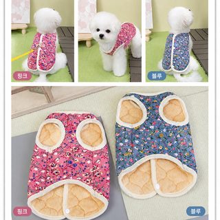 펫 고양이 강아지 옷 봄가을겨울 테디 비숑 치와와 보온 소형견 25쇄화 솜 조끼