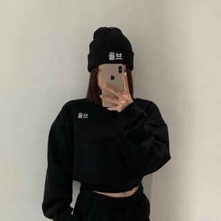 가을 겨울 신상 패션 알파벳 alo 백합 털모자 구미 캐주얼 보온 냉모 남녀 동