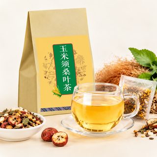 玉米须桑叶茶独立包装山楂决明子茶栀子血压血糖血脂高降养生茶包