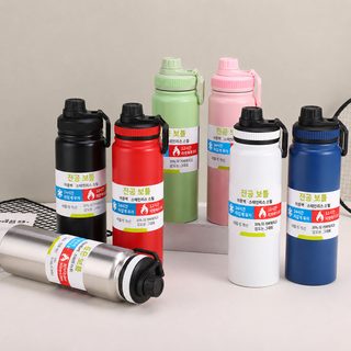 304 스테인리스 보온병 대용량 휴대용 스포츠 물병 600ml 800ml 1L 아웃도어 텀