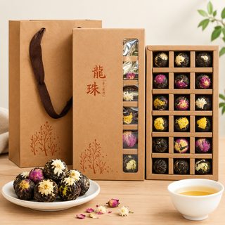 꽃차 블렌딩 생보이차 용주차 선물세트 144g