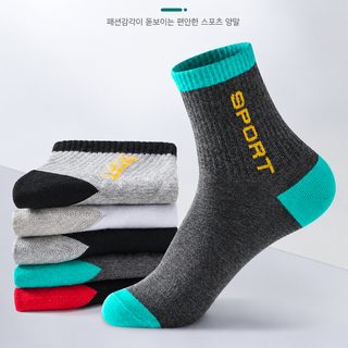 양말 남성 방취 운동 중 양말 춘추 짧은 양말 통기 겨울 긴 양말 남자 양말