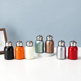 316 스테인리스 300ml 미니 보온병 차량용 휴대용 손잡이 진공 보온 텀블러