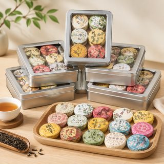 운남 보이차 백차 홍차 미니 병차 모음 선물세트 24개입