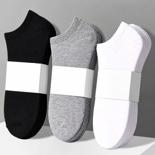 남녀공용 사계절 스포츠 양말 폴리 혼방 흡한 무지 발목양말 중목양말 덧신