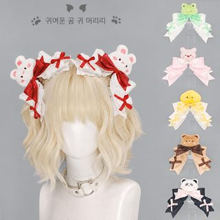 lolita 귀여운 동물 대 클립 2차 원일계 부드러운 소녀 LO 엄마 머리 장식 손