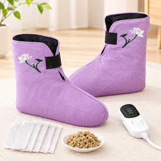 발 발목 전기 온열 찜질 부츠 실내 보온 발난로 9단 온도조절