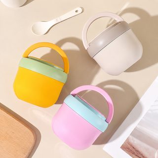 전자레인지 국그릇 밀폐 휴대용 아침 오트밀 두유컵 304 스테인리스 식기