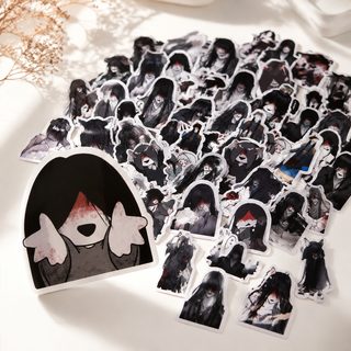 68매 문자화화 크롤링 캐릭터 PVC 스티커 귀여운 게임 굿즈 데스크탑 장식용