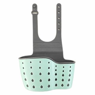 주방 싱크대 걸이식 스펀지 수납 바구니 이중 수세미 정리함