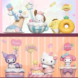 산리오 디저트 메모 시리즈 블라인드 박스 피규어 헬로키티 시나모롤 쿠로