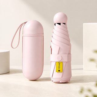 초경량 5단 암막 양산 자외선 차단 미니 캡슐 우산 휴대용 여성 접이식 우산