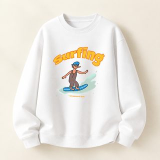 화면 중량 맨투맨 커플 루즈한 외투 안에 라운드 칼라 무모 커버 머리 백합