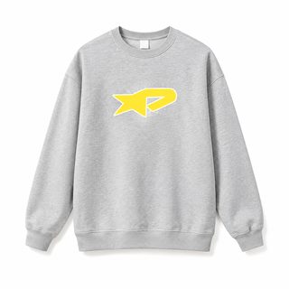 화면 중량 맨투맨 커플 루즈한 외투 안에 라운드 칼라 무모 커버 머리 백합 가을 겨울 보온 프린트 상의