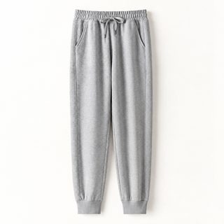 남성 기모 조거팬츠 면 혼방 두꺼운 와이드핏 밴딩 긴바지 러닝 농구 데일