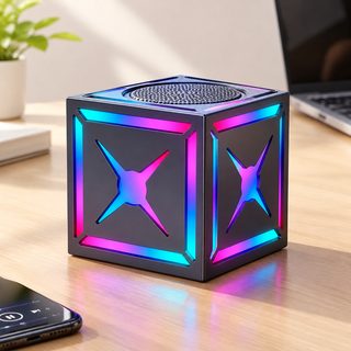 큐브 멋진 고음질 소형 현채 무선 Bluetooth 스피커 서브우퍼 미니 야외 휴대