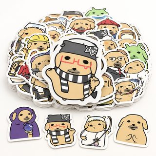 68张蘸酱狗贴纸卡通可爱表情包周边高清贴画diy手账桌面装饰贴