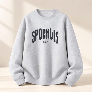 화면 중량 맨투맨 커플 루즈한 외투 안에 라운드 칼라 무모 커버 머리 백합