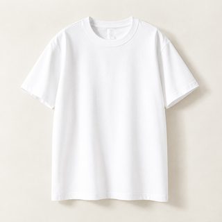 남성 반팔 티셔츠 200g 머서라이즈드 코튼 고밀도 냉감 루즈핏 무지 라운드