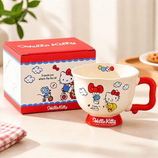 hellokitty马克杯可爱卡通陶瓷杯子高颜值情侣凯蒂猫早餐杯三丽鸥