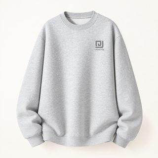 화면 중량 맨투맨 커플 루즈한 외투 안에 라운드 칼라 무모 커버 머리 백합