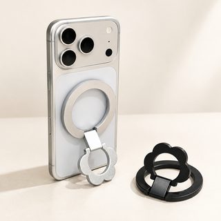 링 홀더 휴대폰 거치대 MagSafe 자석식 양면 초슬림 꽃모양 360도 회전 탁상용