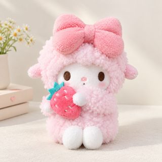 복슬복슬 양 인형 키링 가방 장식 봉제인형 열쇠고리