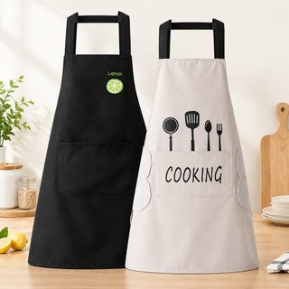 주방 방수 앞치마 PVC 포켓형 가정용 업소용 작업 앞치마