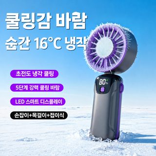 2026 신형 SL633 휴대용 미니 냉각 선풍기 반도체 쿨링 USB 충전식 목걸이 손풍