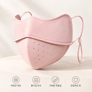 루이야 여성 여름 아이스 실크 자외선 차단 마스크 3D 입체 입가리개 UPF50+