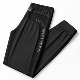 여름 신상 메시 통기 아이스 바지 남자 스판 속건 바지 남자 큰 사이즈 캐주