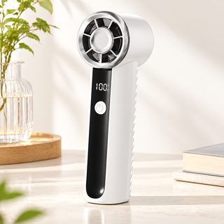 휴대용 핸디 USB 충전 미니 선풍기 5단 풍속 책상용 야외 손선풍기