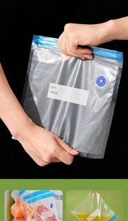 식품 진공 압축 지퍼백 엠보싱 밀폐 보관팩 반려동물 사료 수납용 진공펌프