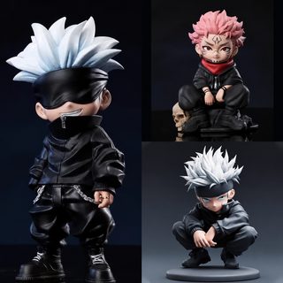 주술회전 고죠 사토루 이타도리 유지 후시구로 메구미 12~13cm PVC 피규어 장