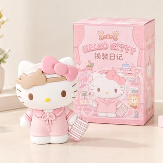 리본 고양이 코스튬 피규어 랜덤박스 책상 장식 선물