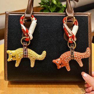 도매 신상 민족풍 봉선 여우 천예 걸이 빈티지 제작 낡은 가방 걸이 장식 열쇠고리 장식 작은 선물