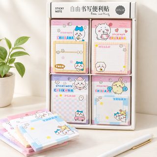 기이카와 컬러풀 캐릭터 포스트잇 60매 학생용 메모지 76×76mm
