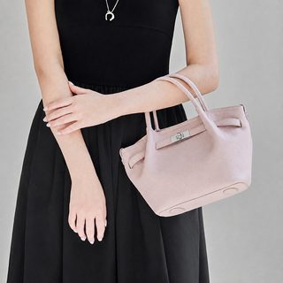여성 소가죽 버킷백 2026 봄여름 신상 빈티지 통근 숄더 크로스백